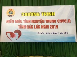 Đắk Lắk: Tham gia hiến máu tình nguyện trong công nhân viên chức lao động năm 2019