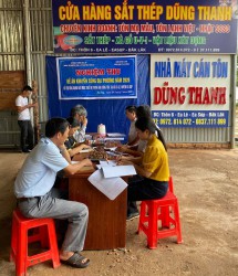 Nghiệm thu đề án Hỗ trợ ứng dụng máy móc thiết bị trong gia công tôn, tại xã Ea Lê, huyện Ea Súp”, đơn vị thụ hưởng là Hộ kinh doanh Nguyễn Văn Độ.