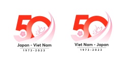 Logo kỷ niệm 50 năm Việt Nam   Nhật Bản
