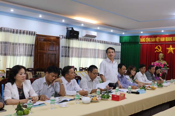 Ông Vũ Đình Trưng – Phó giám đốc Sở Công Thương tỉnh Đắk Lắk phát biểu tại Hội nghị