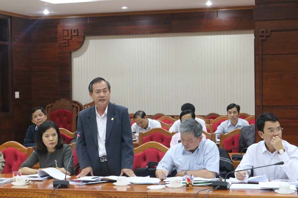 Ông Huỳnh Ngọc Dương - PGĐ Sở Công Thương phát biểu tại cuộc họp
