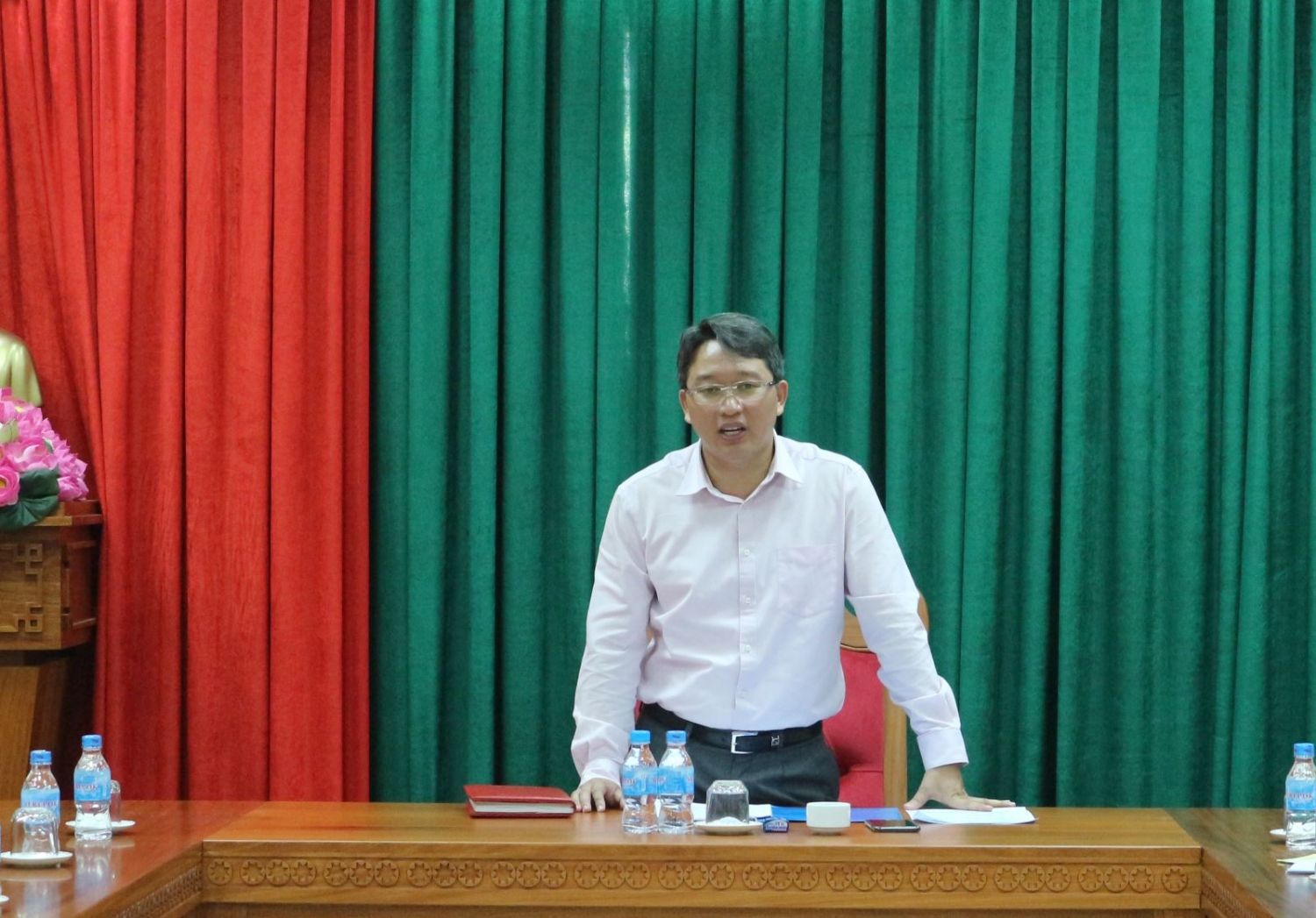 Phó Chủ tịch Thường trực UBND tỉnh - Nguyễn Hải Ninh phát biểu kết luận cuộc họp