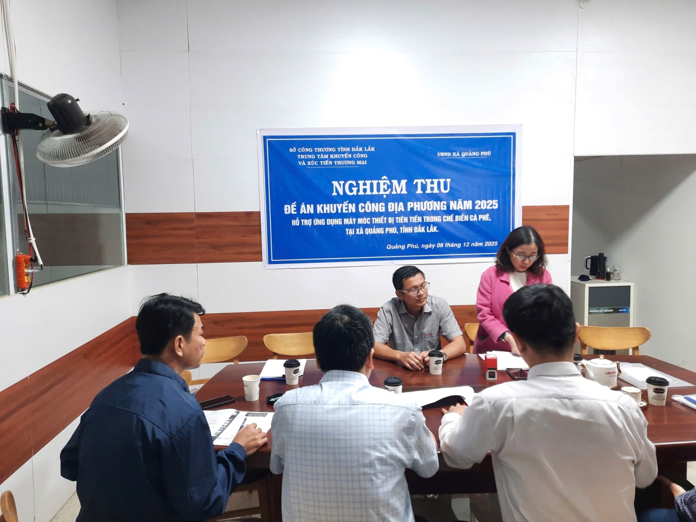 Khuyến công Đắk Lắk: Tổ chức nghiệm thu hoàn thành đề án khuyến công địa phương năm 2025 tại xã Quảng Phú, tỉnh Đắk Lắk.