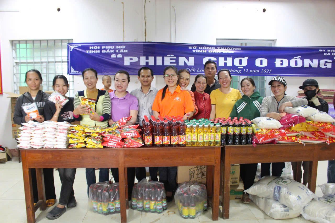 Công tác tổ chức Phiên chợ 0 đồng